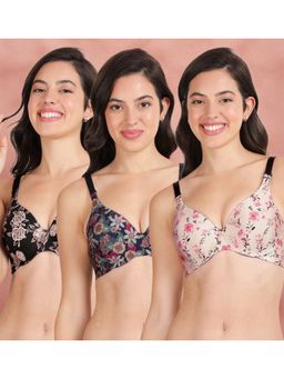 Shyaway - Broad Winged Seamless Multiway Wired T-Shirt Bras (Pack of 3)