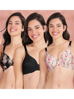 Shyaway - Broad Winged Seamless Multiway Wired T-Shirt Bras (Pack of 3)