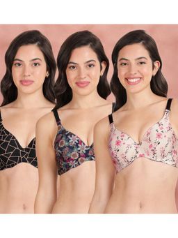 Shyaway - Broad Winged Seamless Multiway Wired T-Shirt Bras (Pack of 3)