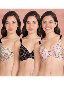 Shyaway - Broad Winged Seamless Multiway Wired T-Shirt Bras (Pack of 3)