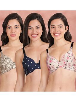 Shyaway - Broad Winged Seamless Multiway Wired T-Shirt Bras (Pack of 3)