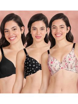 Shyaway - Broad Winged Seamless Multiway Wired T-Shirt Bras (Pack of 3)