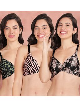 Shyaway - Broad Winged Seamless Multiway Wired T-Shirt Bras (Pack of 3)