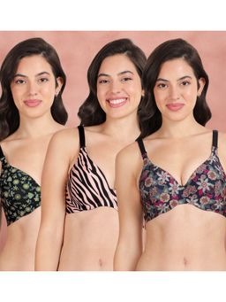 Shyaway - Broad Winged Seamless Multiway Wired T-Shirt Bras (Pack of 3)