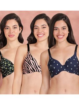 Shyaway - Broad Winged Seamless Multiway Wired T-Shirt Bras (Pack of 3)