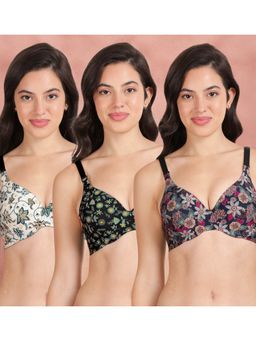Shyaway - Broad Winged Seamless Multiway Wired T-Shirt Bras (Pack of 3)