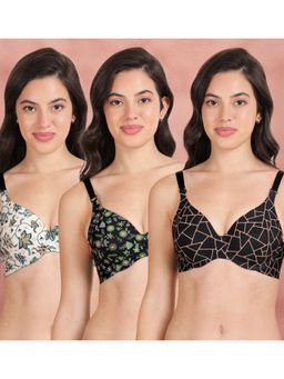 Shyaway - Broad Winged Seamless Multiway Wired T-Shirt Bras (Pack of 3)