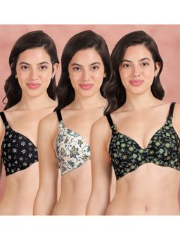 Shyaway - Broad Winged Seamless Multiway Wired T-Shirt Bras (Pack of 3)