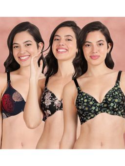Shyaway - Broad Winged Seamless Multiway Wired T-Shirt Bras (Pack of 3)