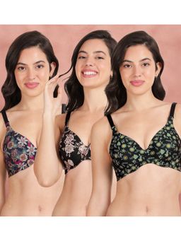 Shyaway - Broad Winged Seamless Multiway Wired T-Shirt Bras (Pack of 3)