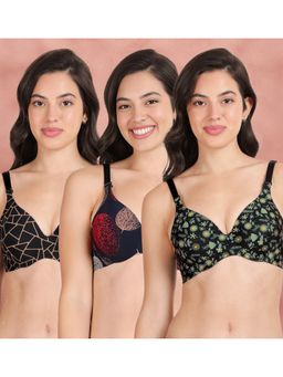 Shyaway - Broad Winged Seamless Multiway Wired T-Shirt Bras (Pack of 3)