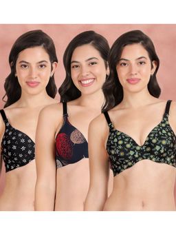 Shyaway - Broad Winged Seamless Multiway Wired T-Shirt Bras (Pack of 3)