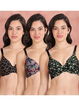 Shyaway - Broad Winged Seamless Multiway Wired T-Shirt Bras (Pack of 3)