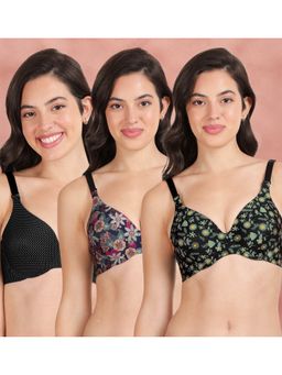 Shyaway - Broad Winged Seamless Multiway Wired T-Shirt Bras (Pack of 3)
