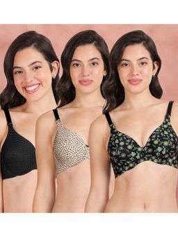 Shyaway - Broad Winged Seamless Multiway Wired T-Shirt Bras (Pack of 3)
