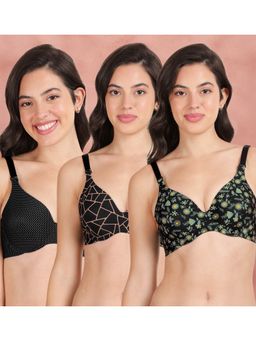 Shyaway - Broad Winged Seamless Multiway Wired T-Shirt Bras (Pack of 3)