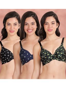 Shyaway - Broad Winged Seamless Multiway Wired T-Shirt Bras (Pack of 3)