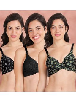Shyaway - Broad Winged Seamless Multiway Wired T-Shirt Bras (Pack of 3)