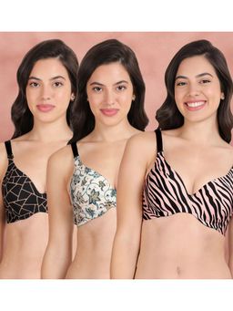Shyaway - Broad Winged Seamless Multiway Wired T-Shirt Bras (Pack of 3)