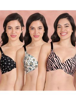 Shyaway - Broad Winged Seamless Multiway Wired T-Shirt Bras (Pack of 3)