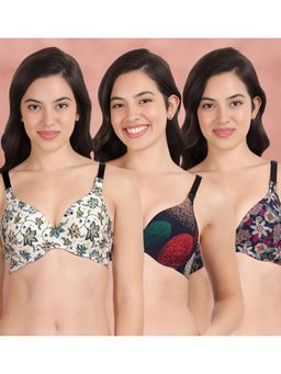 Shyaway - Broad Winged Seamless Multiway Wired T-Shirt Bras (Pack of 3)
