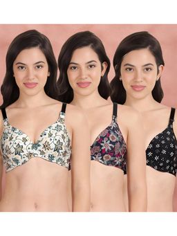 Shyaway - Broad Winged Seamless Multiway Wired T-Shirt Bras (Pack of 3)