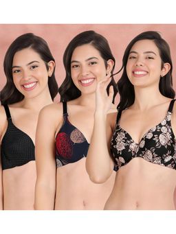 Shyaway - Broad Winged Seamless Multiway Wired T-Shirt Bras (Pack of 3)