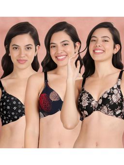 Shyaway - Broad Winged Seamless Multiway Wired T-Shirt Bras (Pack of 3)