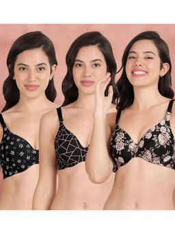 Shyaway - Broad Winged Seamless Multiway Wired T-Shirt Bras (Pack of 3)