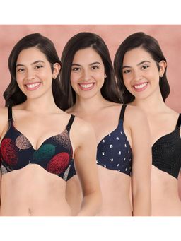 Shyaway - Broad Winged Seamless Multiway Wired T-Shirt Bras (Pack of 3)