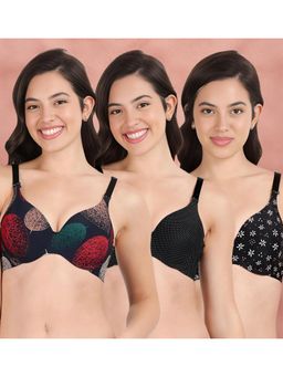 Shyaway - Broad Winged Seamless Multiway Wired T-Shirt Bras (Pack of 3)