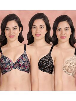 Shyaway - Broad Winged Seamless Multiway Wired T-Shirt Bras (Pack of 3)