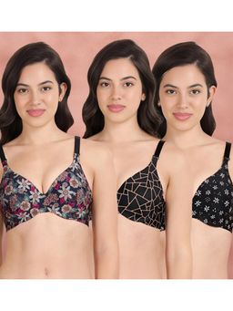 Shyaway - Broad Winged Seamless Multiway Wired T-Shirt Bras (Pack of 3)