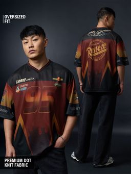 The Souled Store - Official Cars: Lightning McQueen Men Oversized Jersey