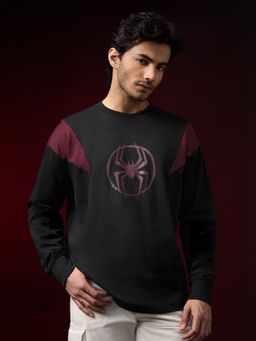 The Souled Store - Official Marvel: Miles Morales Men Oversized Full Sleeve T-Shirt
