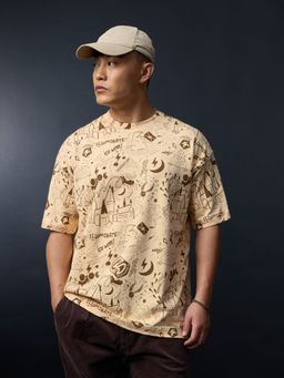 The Souled Store - Official Harry Potter: In The Era Men Oversized T-Shirt