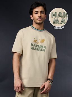 The Souled Store - Official Disney: No Worries Men Oversized T-Shirt