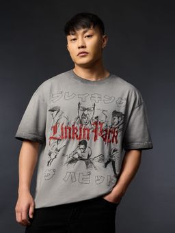 The Souled Store - Official Linkin Park: New Drop 5 Men Oversized T-Shirt