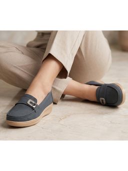 Aroom - Blue Stylish Comfort Loafers for Women