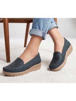Aroom - Blue Stylish Comfort Loafers for Women