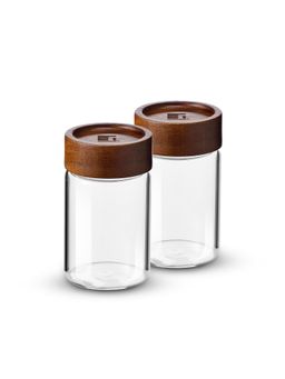 Bergner - Acadia Borosilicate Glass Jar 260 Ml (Pack of 2)