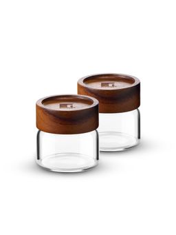 Bergner - Acadia Borosilicate Glass Jar 120 Ml (Pack of 2)