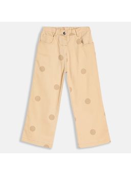 MINI KLUB - Kids Girls Beige Woven Pant