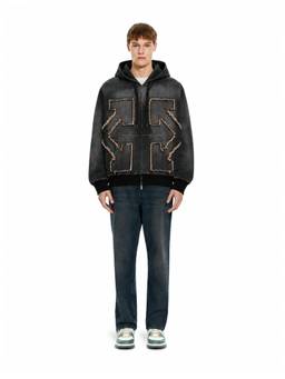 OFF-WHITE - Men's Sweatshirt - HIGHLIGHTED BLACK