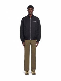 OFF-WHITE - Men's Bomber - BLACK - WHITE