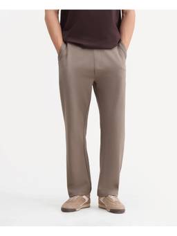 Rare Rabbit - Dali Men Dark Beige Solid Regular Fit Track Pant