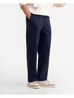 Rare Rabbit - Shazi-T Men Navy Solid Regular Fit Trackpant