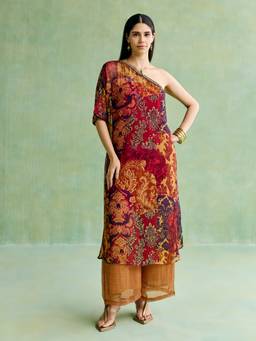 Aarke Ritu Kumar - Women Multi-Color Floral Polyester Co-Ord Set