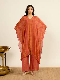 Aarke Ritu Kumar - Women Rust Printed Modal Co-Ord Set