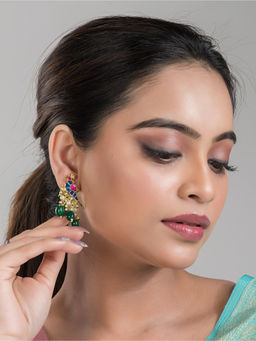 Silk Petalss - Eden Kundan Earrings
